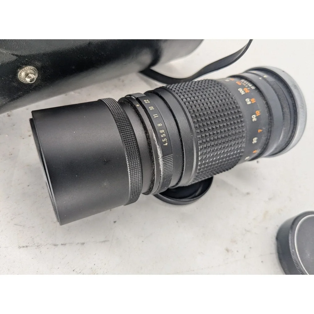 Canon FL 200mm f4.5 Telephoto Lens, Caps and Original Case Japan Excellent r3